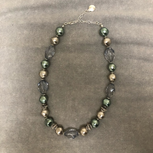 Jones New York Jewelry - Blue and silver statement necklace